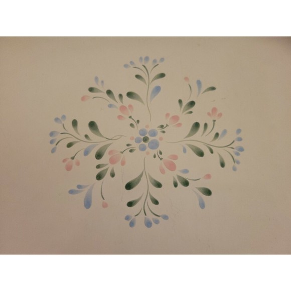 Yamaka Fascino Platter Dish Oval Serving Japan Stoneware Vtg Floral 12 1/2” Long - Picture 2 of 6